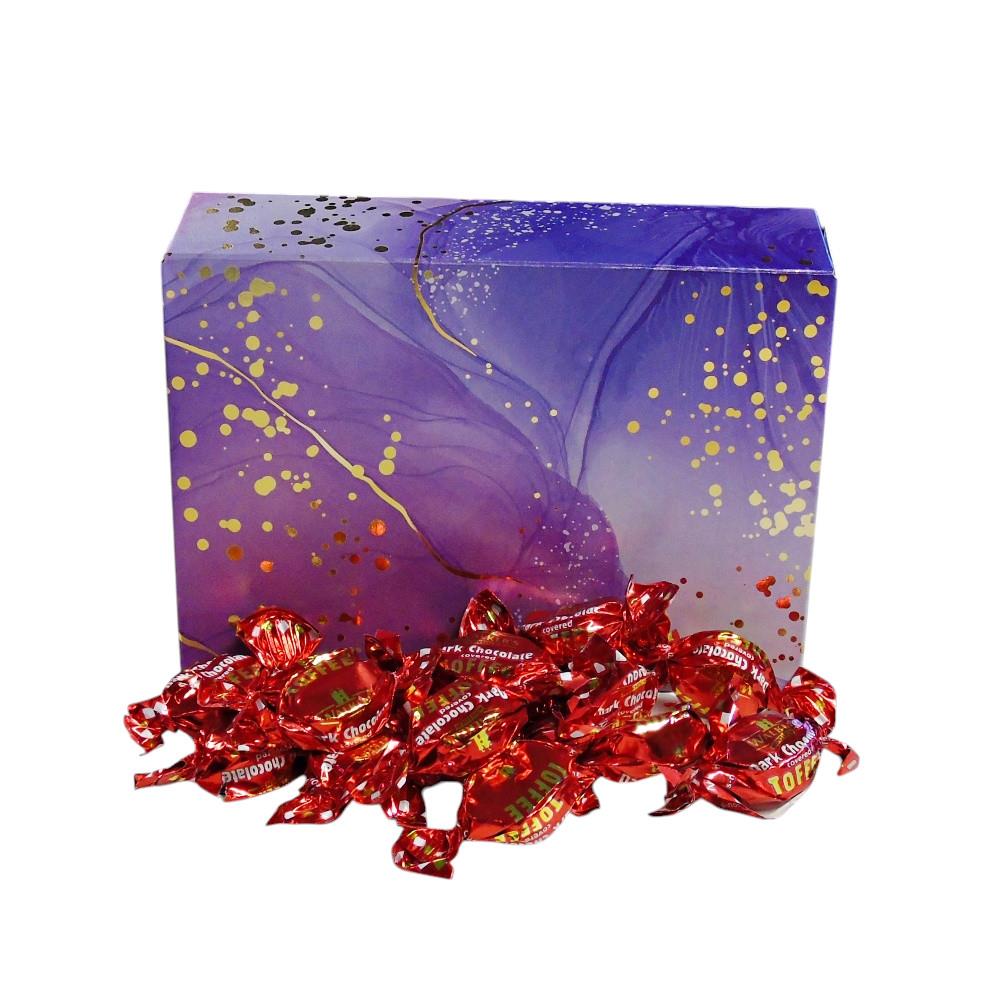 350g Rectangular Box of Walkers Dark Chocolate Toffee