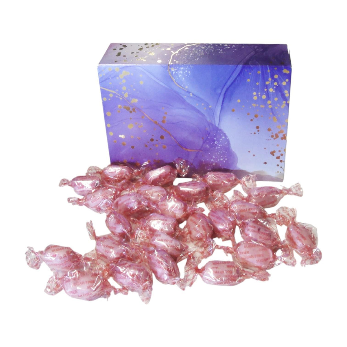 350g Rectangular Box of Sugar Free Strawberry Sherbets Sweets