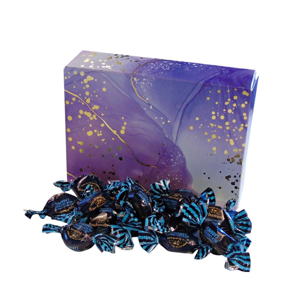 350g Rectangular Box of Buchanans Milk Chocolate Caramel Toffees