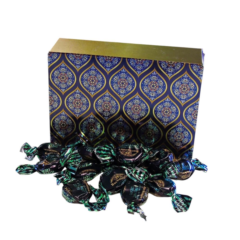 350g Rectangular Box of Buchanans Chocolate Peppermint Creams
