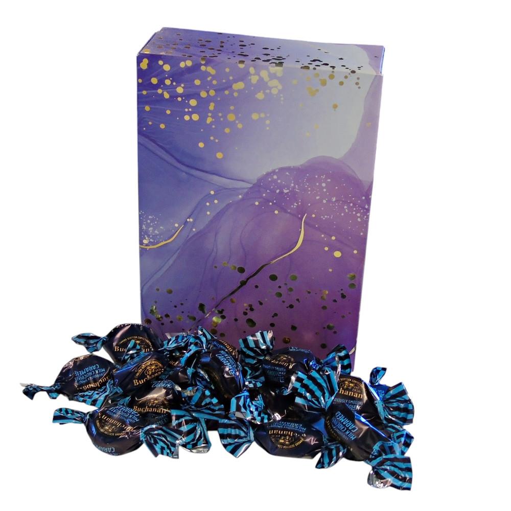 350g Rectangular Box of Buchanans Milk Chocolate Caramel Toffees