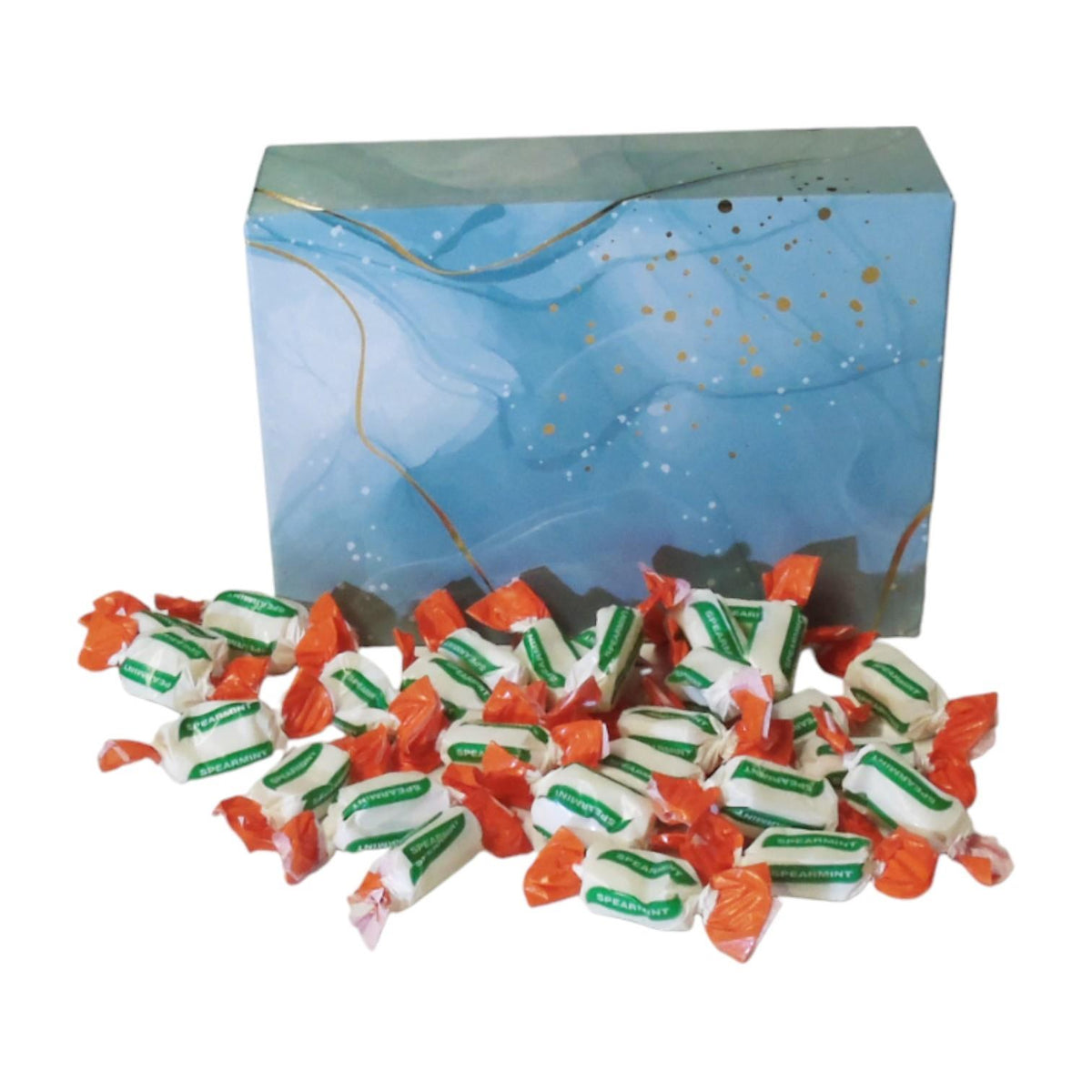 350g Rectangular Box of Sugar Free Spearmint Chews