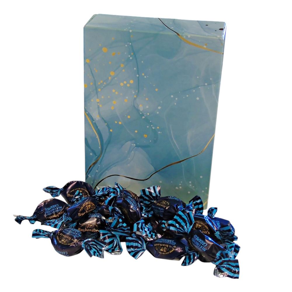 350g Rectangular Box of Buchanans Milk Chocolate Caramel Toffees