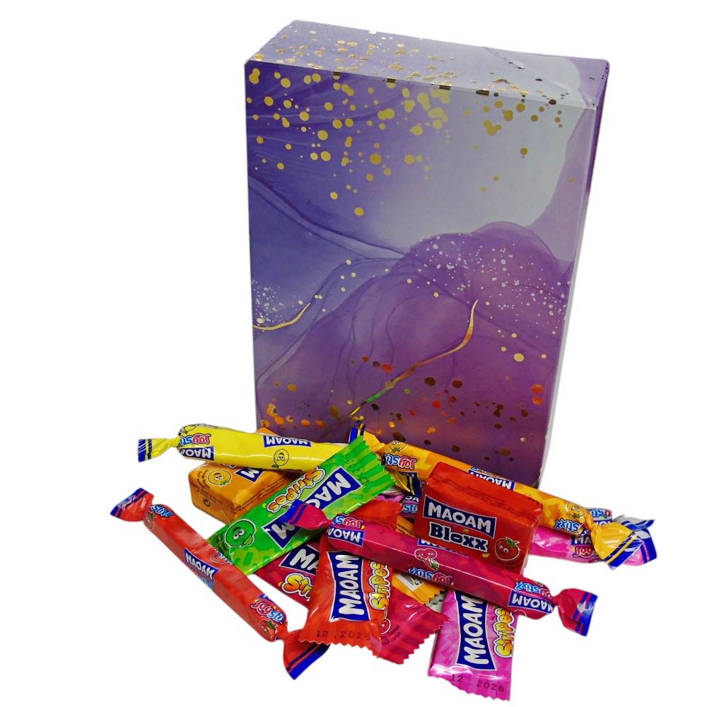 350g Rectangular Box of Maoam Joystix, Bloxs, Strips Fruit Chews Sweets