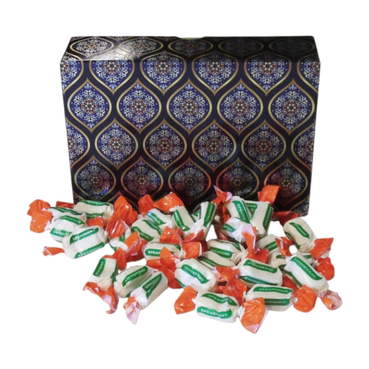350g Rectangular Box of Sugar Free Spearmint Chews