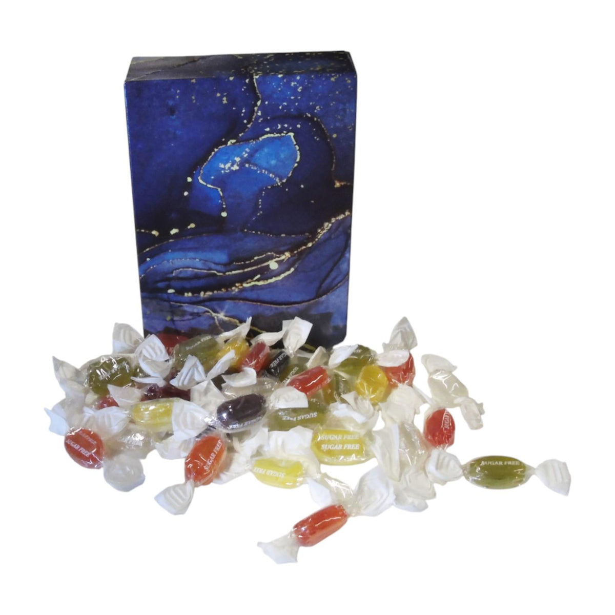 350g Rectangular Box of Sugar Free Fruit Drops