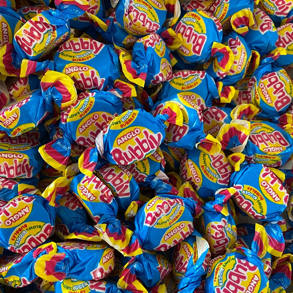 300g Square Window Star Pattern Box of Anglo Bubble Bubblegum