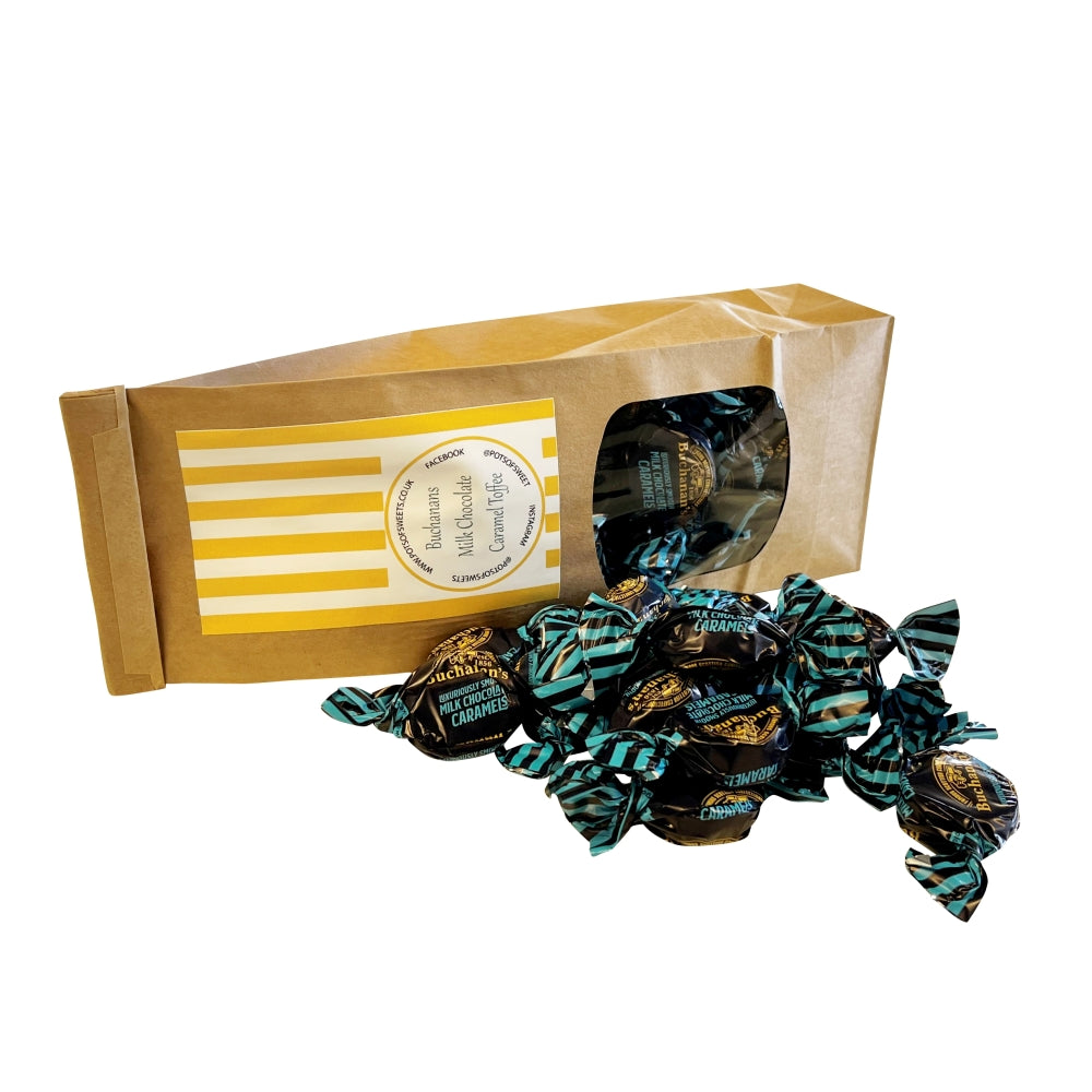 300g Bag of Buchanans Milk Chocolate Caramel Toffees