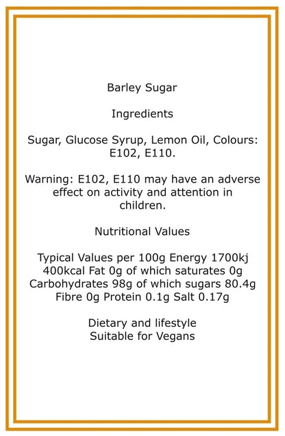 250g Cotton Bag of Barley Sugar Sweets