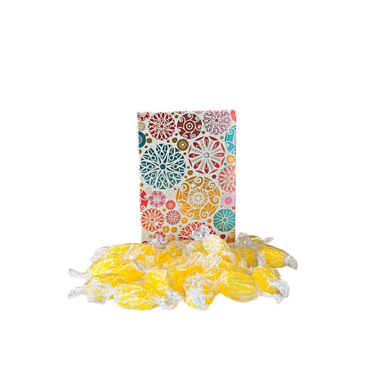 250g Rectangular Box Pattern of Sugar Free Sherbet Lemons