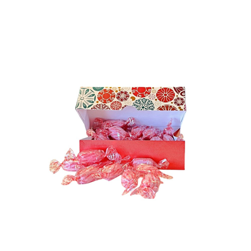 250g Rectangular Box Pattern of Sugar Free Strawberry Sherbets Sweets