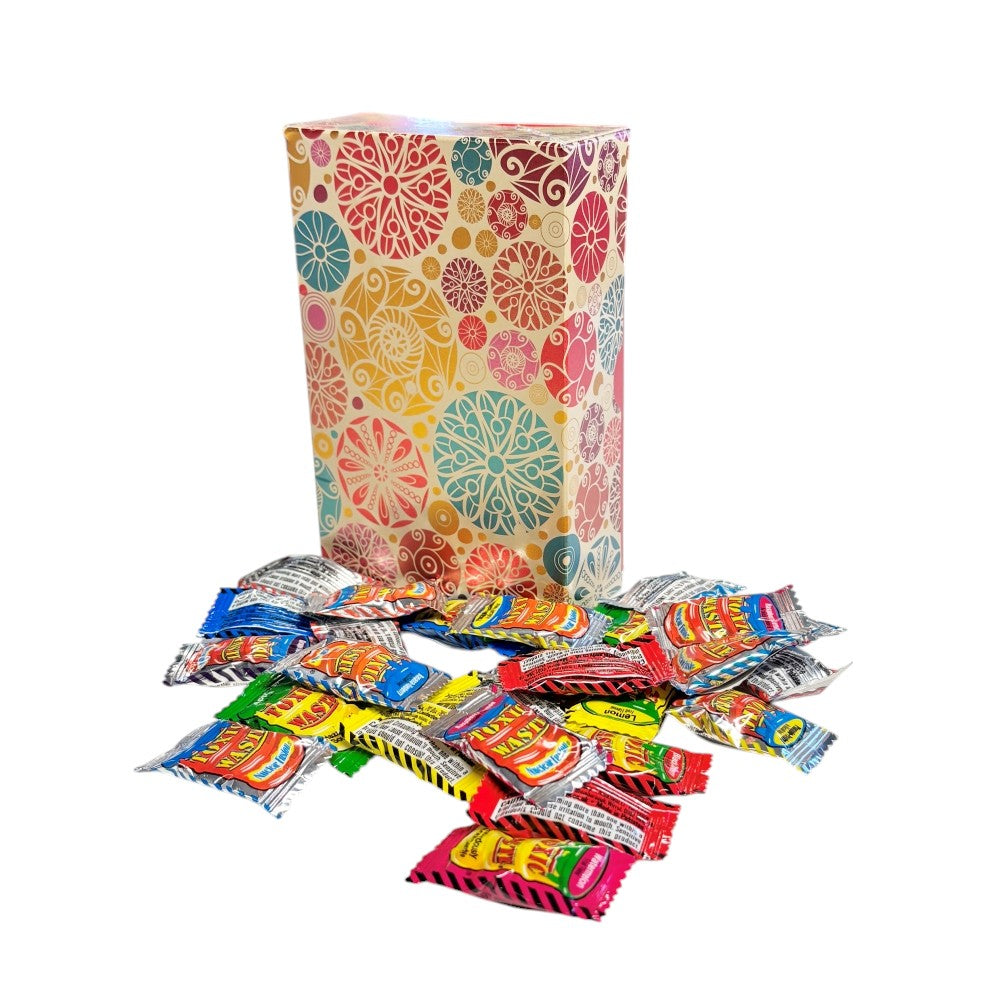 250g Rectangular Box Pattern of Toxic Waste and Nuclear Waste Super Sour Sweet Mix