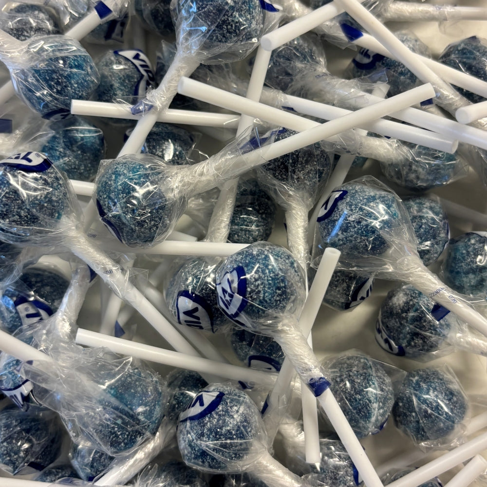 Bag of 15 Sour Blue Raspberry Tongue Painter Lollies