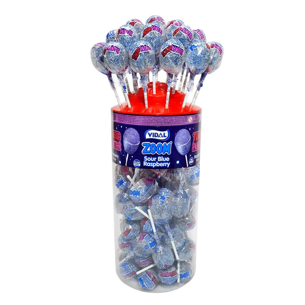 Blue Raspberry Tongue Painter Lollies LARGE