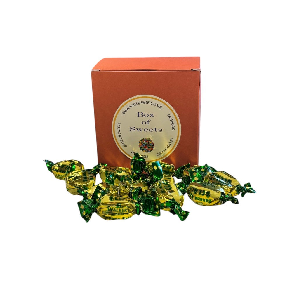300g Square Box of Walkers Banana Eclairs Toffee