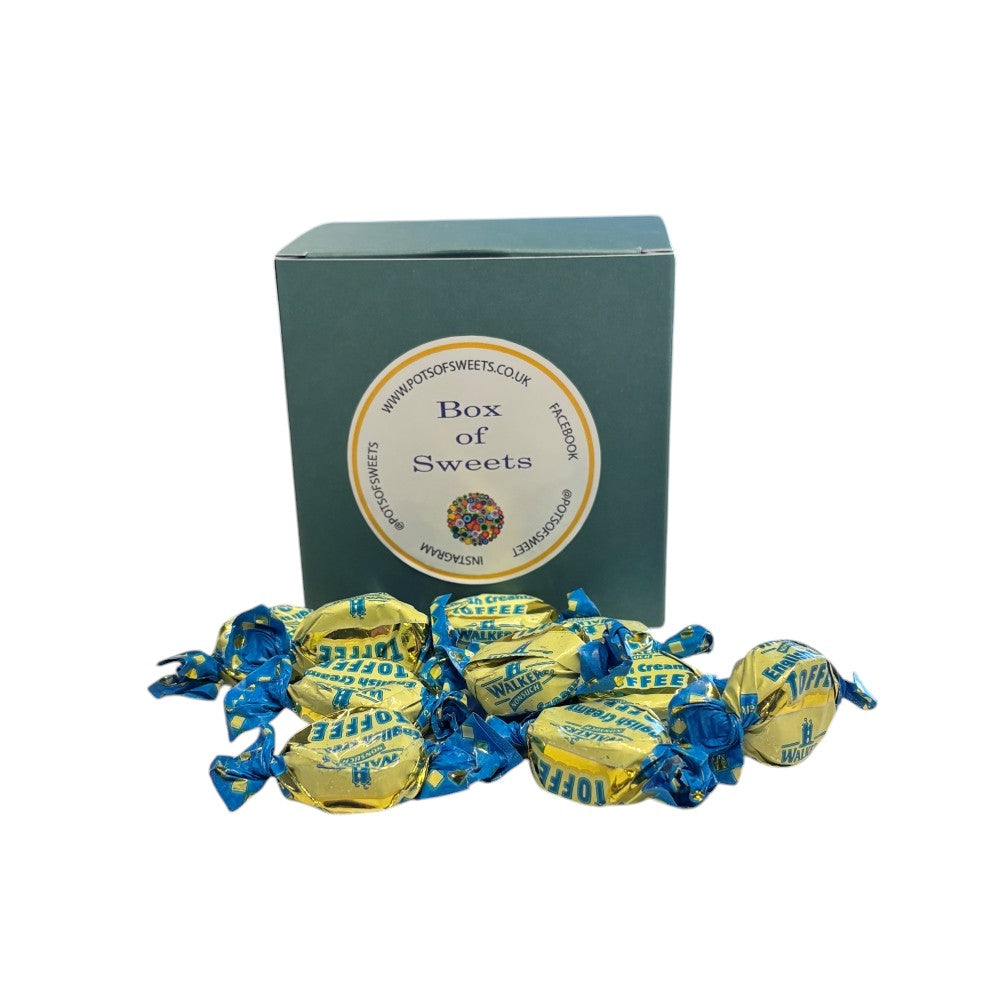 300g Square Box of Walkers English Creamy Toffee