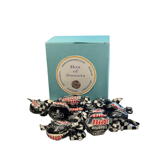 300g Square Box of Walkers Liquorice Toffee