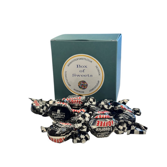300g Square Box of Walkers Liquorice Toffee