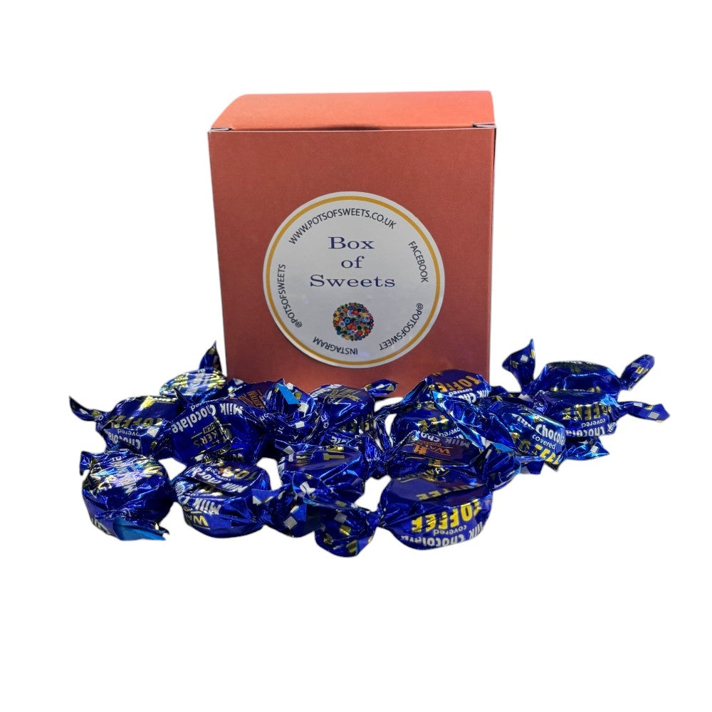 300g Square Box of Walkers Milk Chocolate Toffee