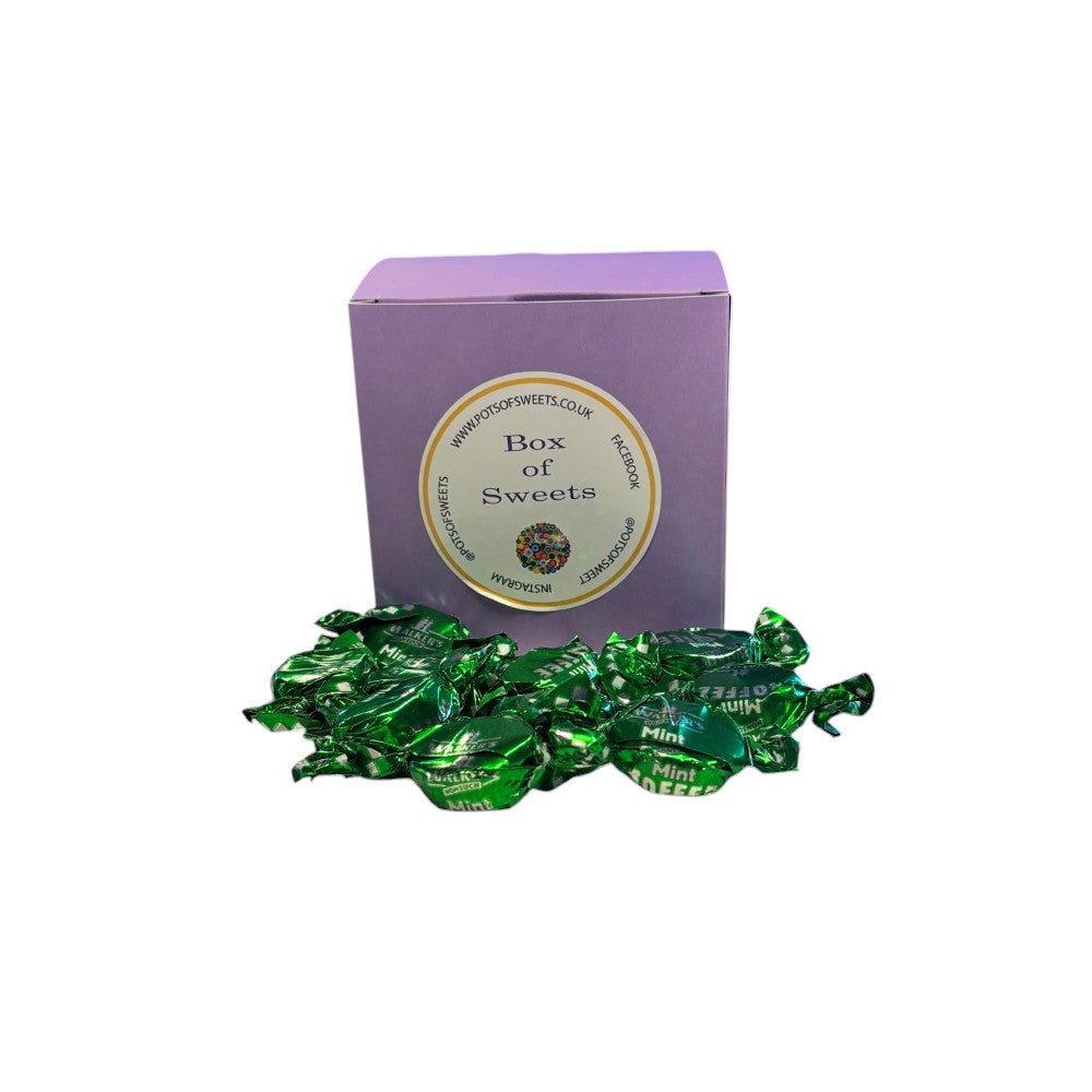 300g Square Box of Walkers Mint Toffee