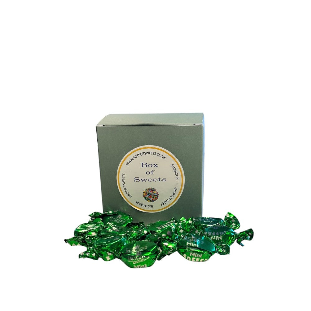 300g Square Box of Walkers Mint Toffee