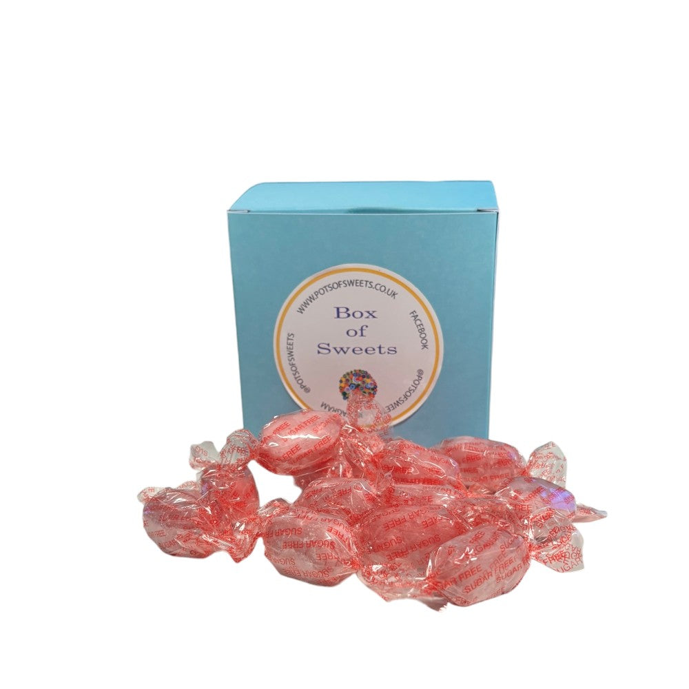 300g Square Box of Sugar Free Strawberry Sherbets Sweets