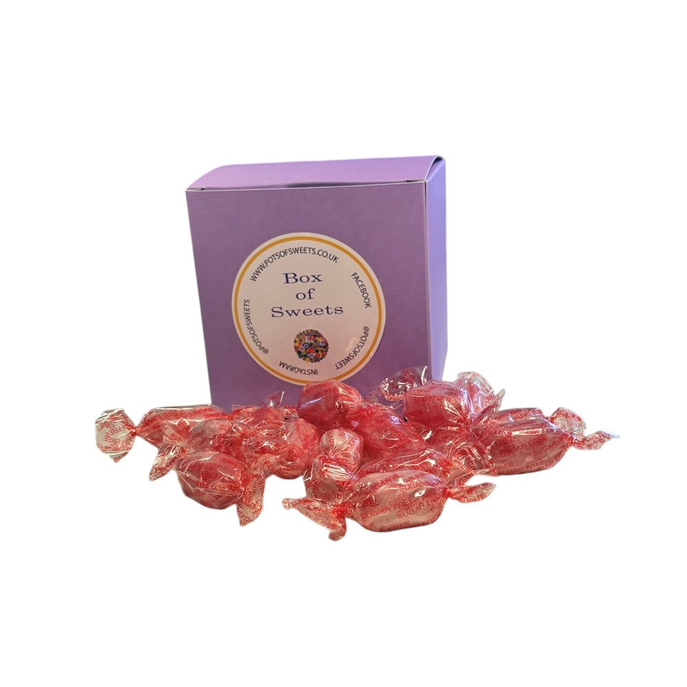 300g Square Box of Sugar Free Strawberry Sherbets Sweets