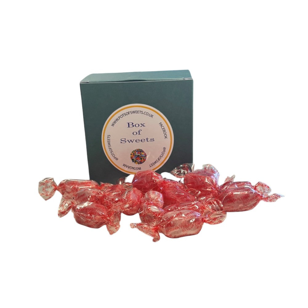 300g Square Box of Sugar Free Strawberry Sherbets Sweets