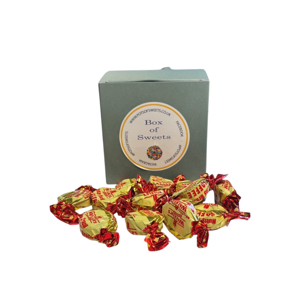 300g Square Box of Walker Nutty Brazil Toffee
