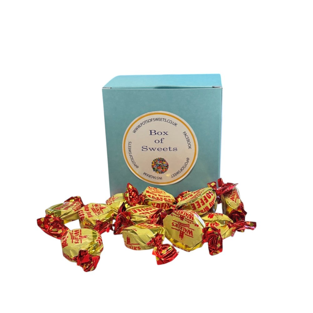 300g Square Box of Walker Nutty Brazil Toffee