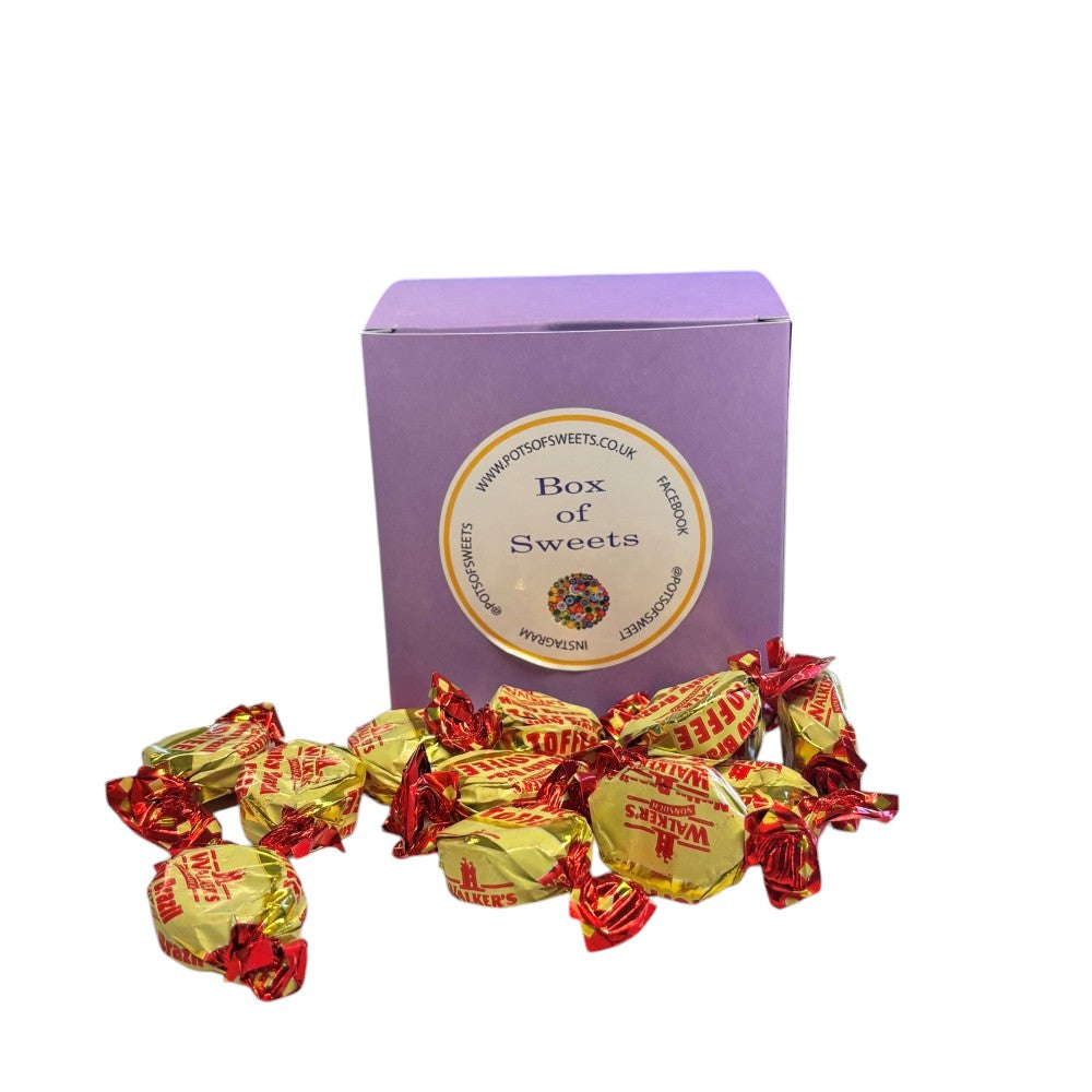 300g Square Box of Walker Nutty Brazil Toffee