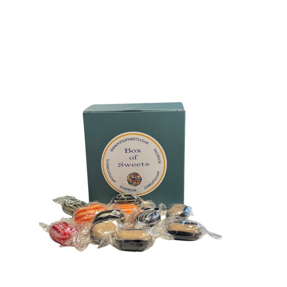 300g Square Box Buchanans Winter Mix Hard Boiled Sweets