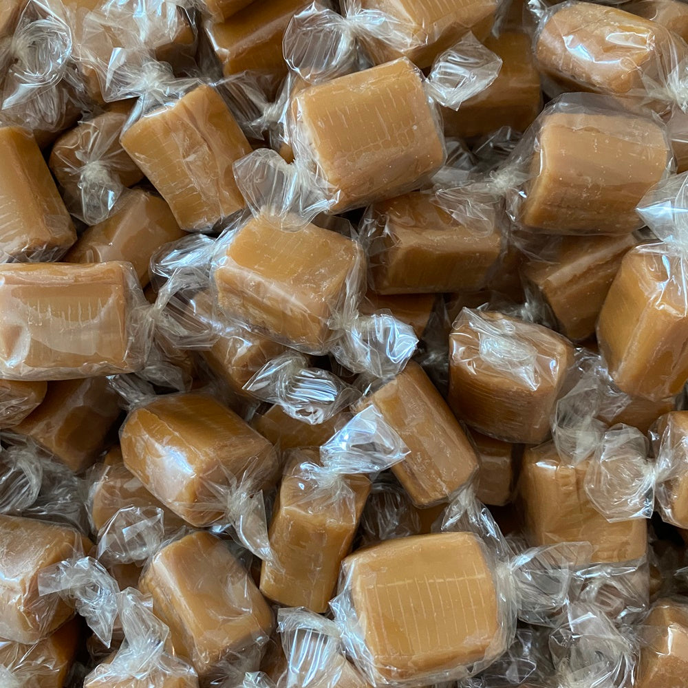 300g Square Window Pattern Box of Bristows Clotted Cream Fudge