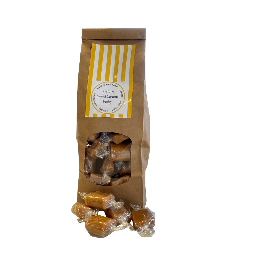 300g Bag of Bristows Salted Caramel Fudge