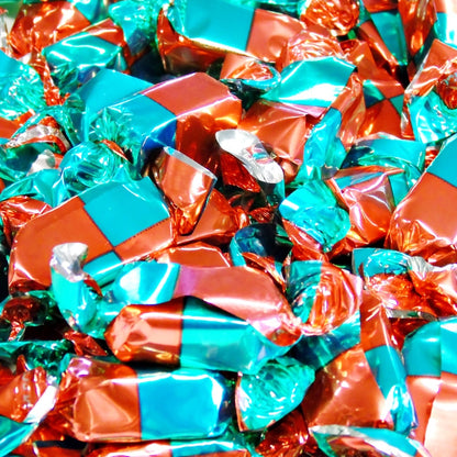 300g Square Coloured Box of Buchanan Chocolate Italian Creams