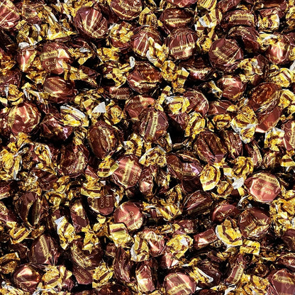 300g Square Window Star Pattern Box of Buchanans Chocolate Caramel Toffees