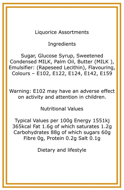 250g Cotton Bag of Buchanans Liquorice Assortment Sweets