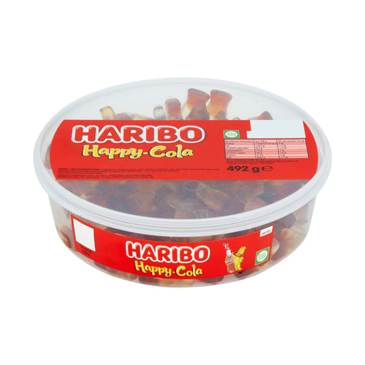 Haribo Happy Cola Bottles Tub 492g