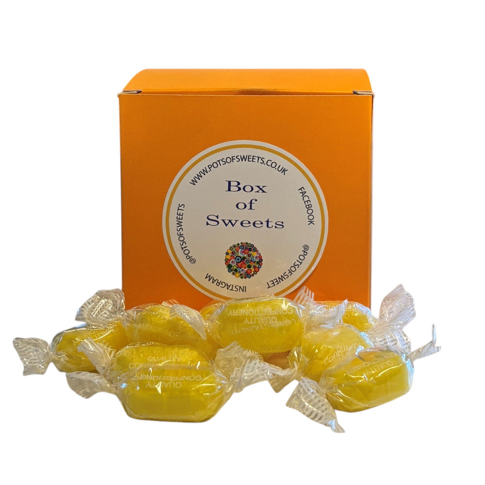 300g Square Box of Sherbet Lemon Sweets