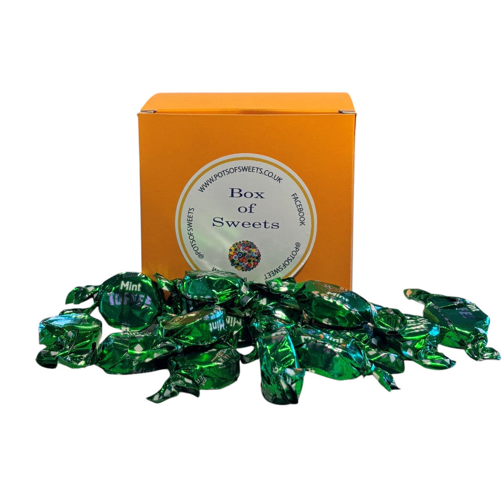 300g Square Box of Walkers Mint Toffee