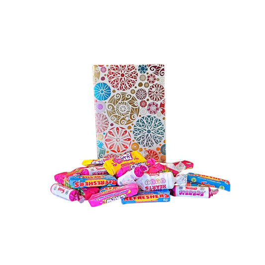 250g Rectangular Box Pattern of Swizzles Retro Sweet Mix