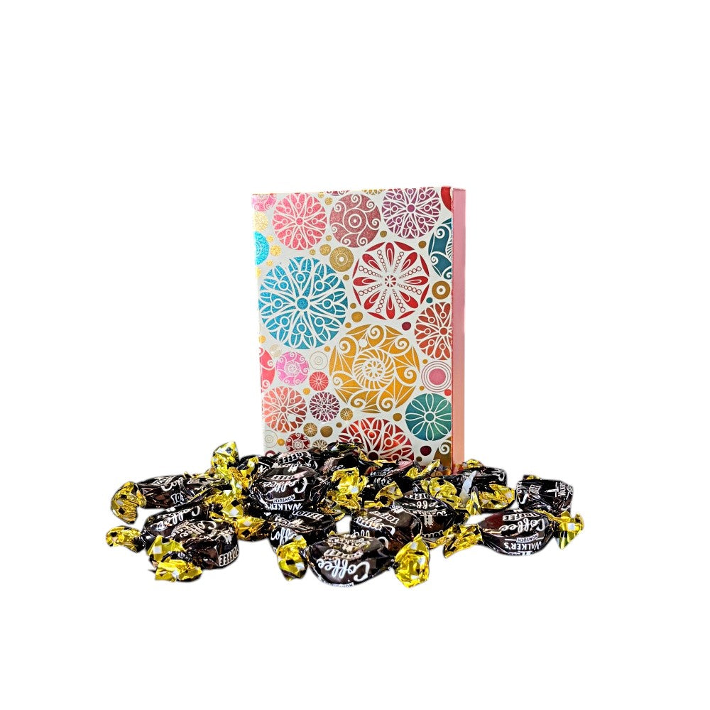 250g Rectangular Box Pattern of Walkers Coffee Toffee Sweets