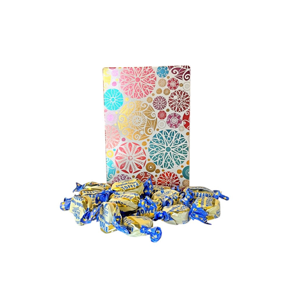 250g Rectangular Box Pattern of Walkers English Creamy Toffee