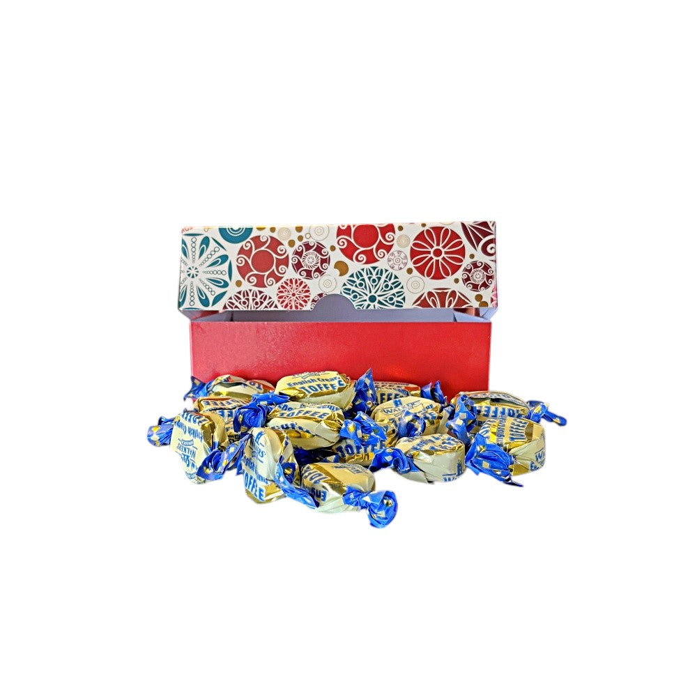 250g Rectangular Box Pattern of Walkers English Creamy Toffee