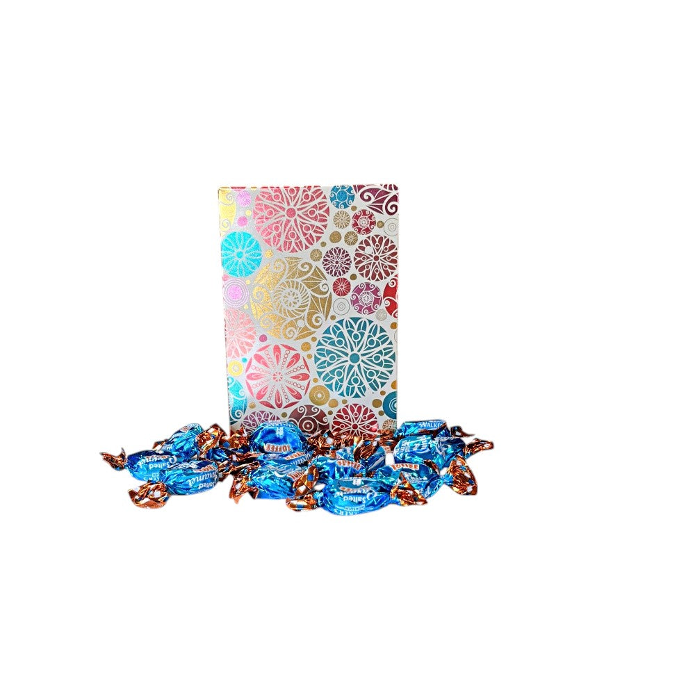 250g Rectangular Box Pattern of Walkers Salted Caramel Toffee