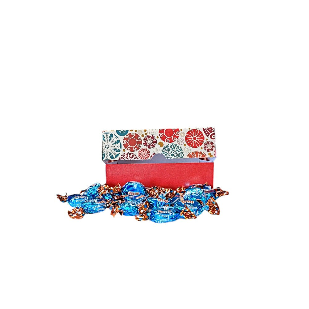 250g Rectangular Box Pattern of Walkers Salted Caramel Toffee