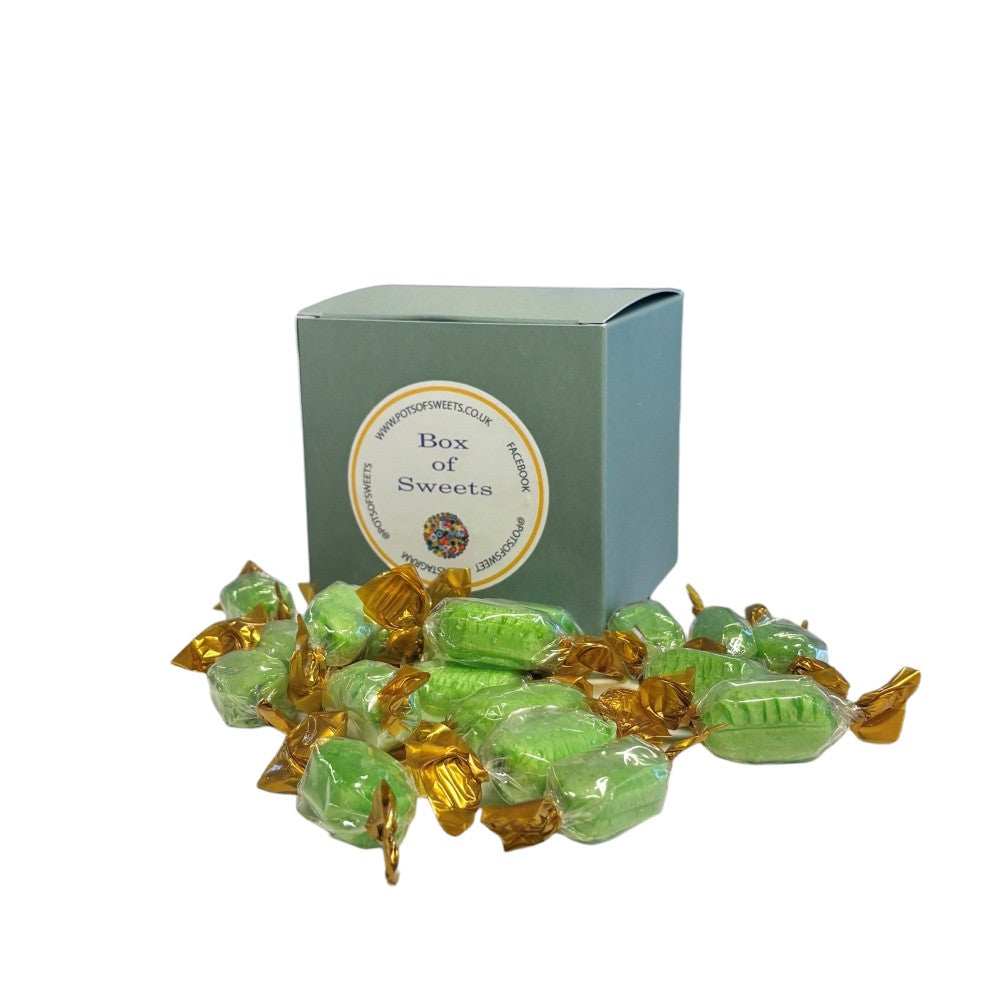 300g Square Box of Hard Boiled Chocolate Limes Sweets