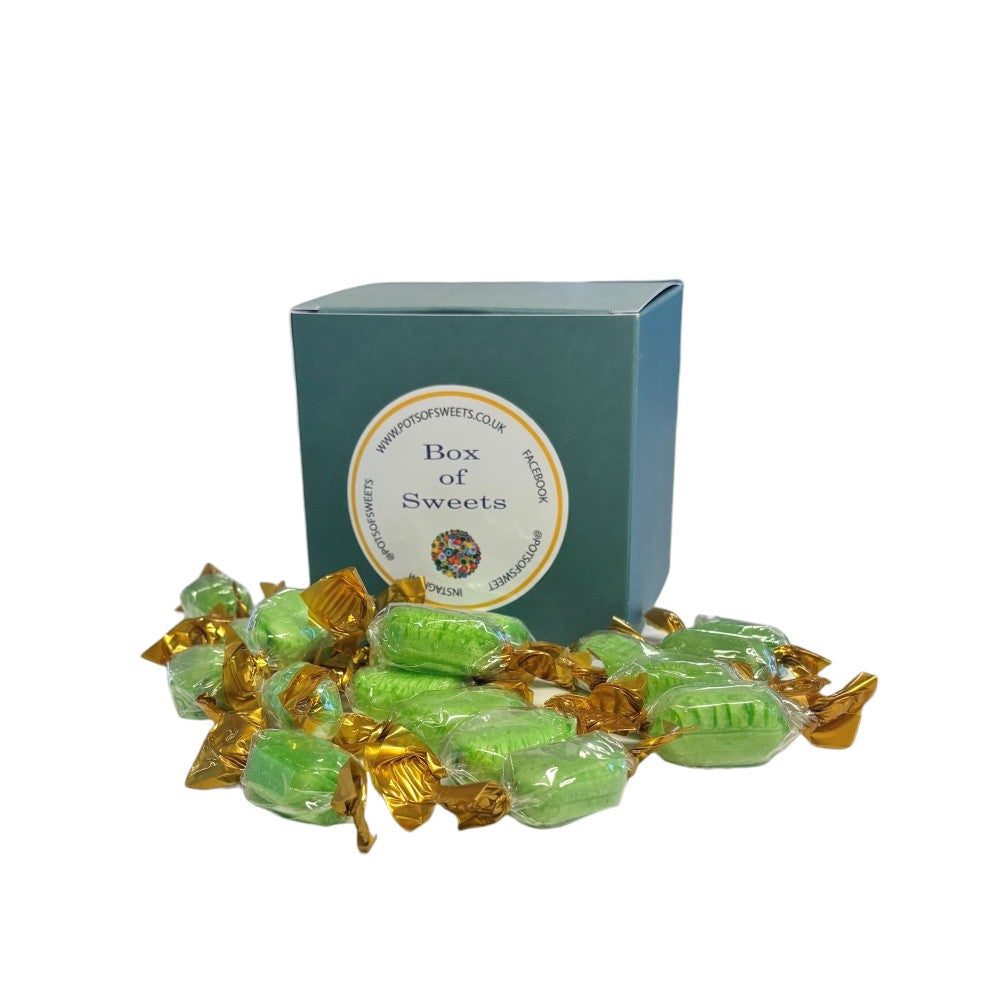 300g Square Box of Hard Boiled Chocolate Limes Sweets
