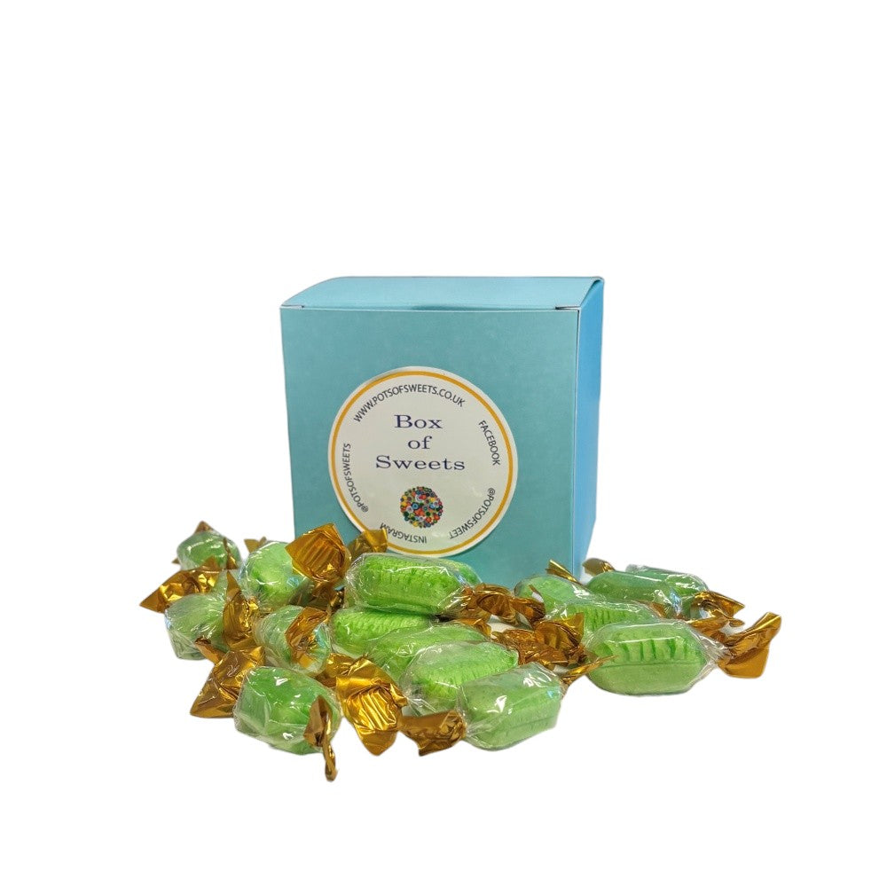 300g Square Box of Hard Boiled Chocolate Limes Sweets