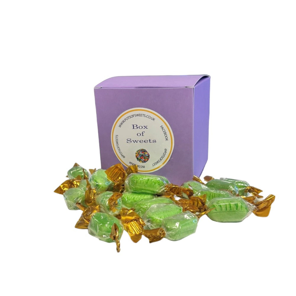 300g Square Box of Hard Boiled Chocolate Limes Sweets